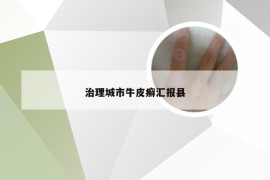 治理城市牛皮癣汇报县