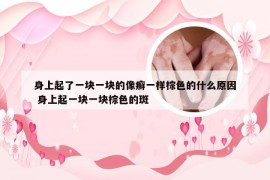 身上起了一块一块的像癣一样棕色的什么原因 身上起一块一块棕色的斑