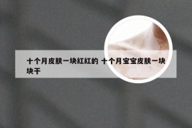 十个月皮肤一块红红的 十个月宝宝皮肤一块块干