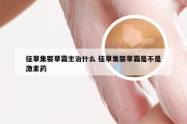 佳草集婴草霜主治什么 佳草集婴草霜是不是激素药