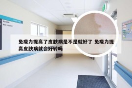 免疫力提高了皮肤病是不是就好了 免疫力提高皮肤病就会好转吗