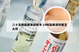 二十五味苗癣清说明书 25味苗癣清效果怎么样