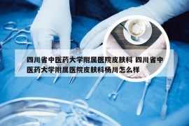 四川省中医药大学附属医院皮肤科 四川省中医药大学附属医院皮肤科杨川怎么样