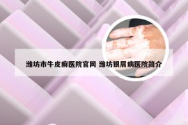 潍坊市牛皮癣医院官网 潍坊银屑病医院简介